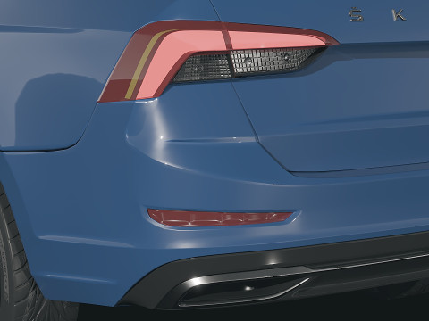 Skoda Rapid 2021 3D Model