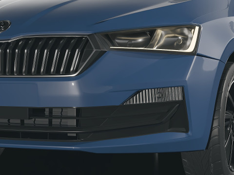 Skoda Rapid 2021 3D Model