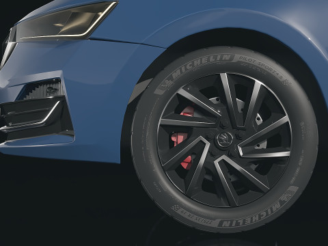 Skoda Rapid 2021 3D Model