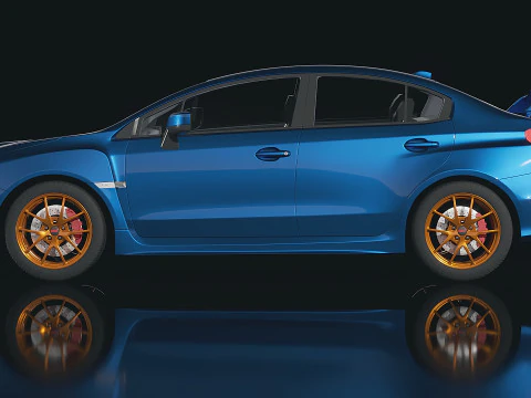 सुबारू इम्प्रेज़ा डब्लूआरएक्स एसटीआई 2015 3D मॉडल