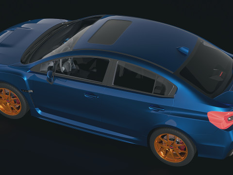 Subaru Impreza WRX STI 2015 3D 모델