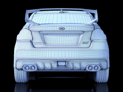 Subaru Impreza WRX STI 2015 3D 모델