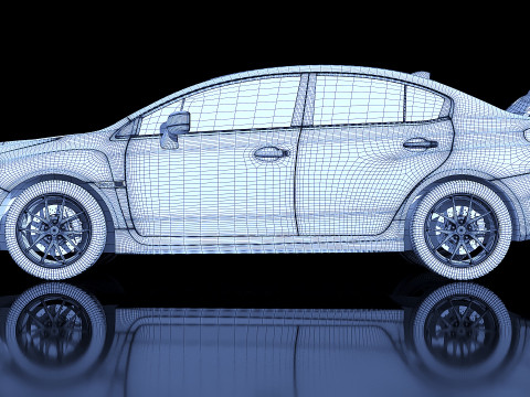 Subaru Impreza WRX STI 2015 3D 모델