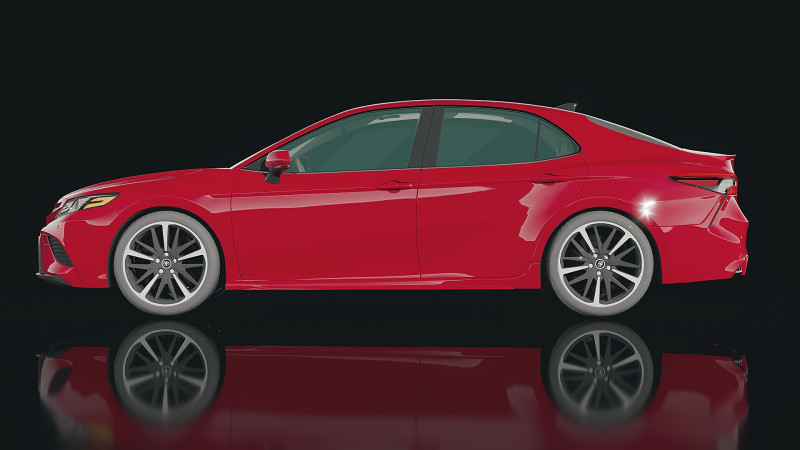 Toyota Camry 2018 Modello 3D .c4d .max .obj .3ds .fbx .stl .blend 