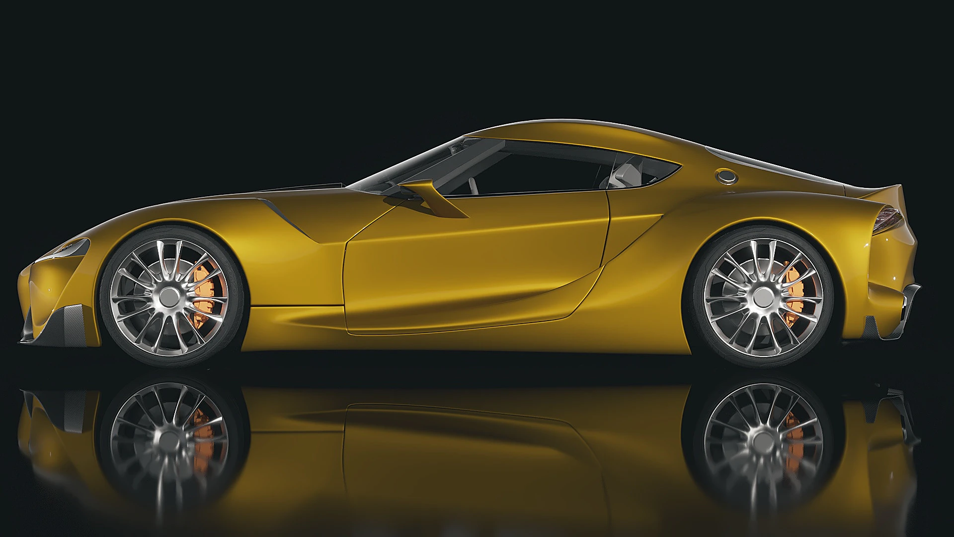 Toyota FT-1 2014 3D Model .c4d .max .obj .3ds .fbx .stl .blend 