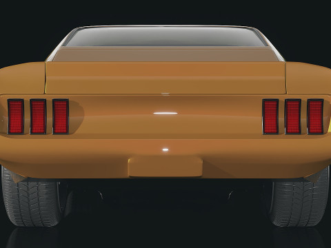 Muscle car Mach 1969 3D Модель