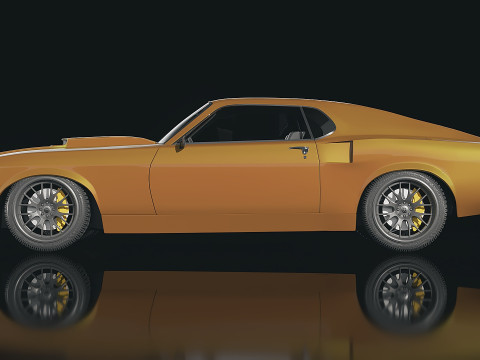 Muscle car Mach 1969 3D Model