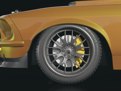 Muscle car Mach 1969 3D Модель