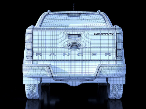 Muscle car Ranger Mk3f 2020 3D 모델