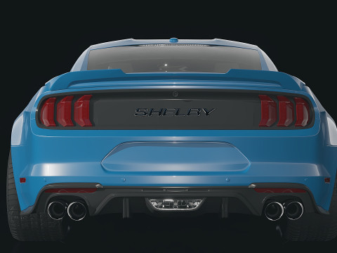 Mk6f Shelby Super Snake concept 2018 3D Model
