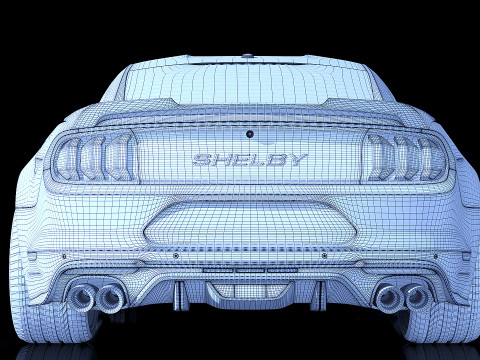 Mk6f Shelby Super Snake concept 2018 3D Model