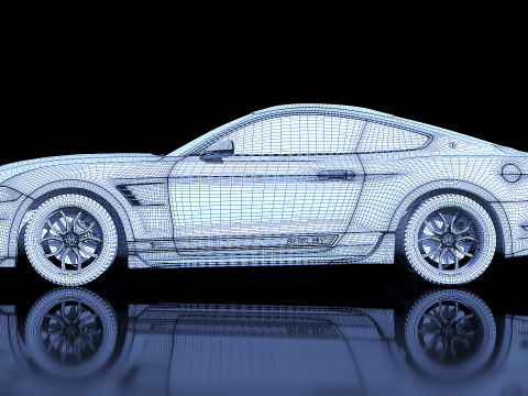 Mk6f Shelby Super Snake concept 2018 3D Model