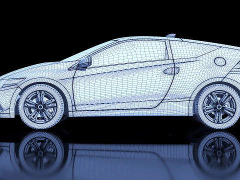 Honda CR-Z 2017 3D Model