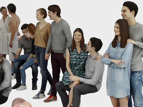A collection of pairs 10 3D Model