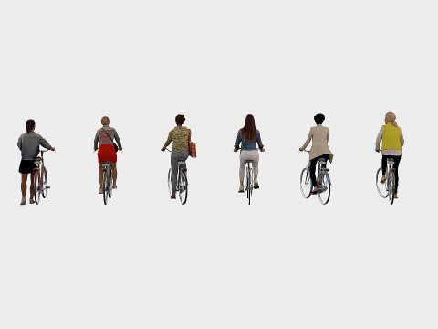 Bicyclists 8 3D 모델