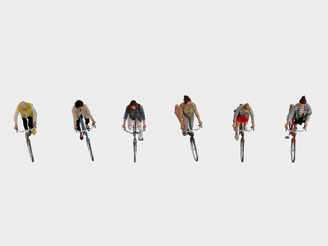 Bicyclists 8 3D 모델