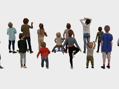 Children group 14 3D Model