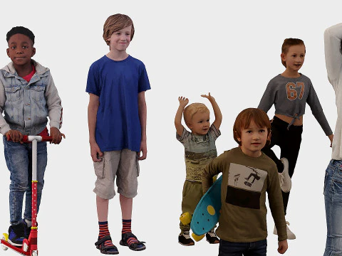Children group 14 3D Model