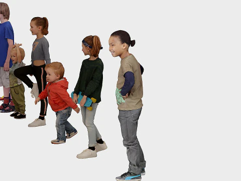 Children group 14 3D Model