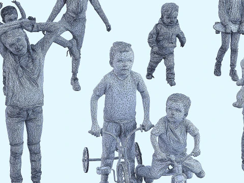 Children group 14 3D Model