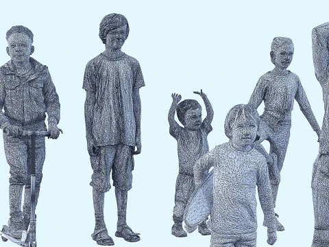 Children group 14 3D Model