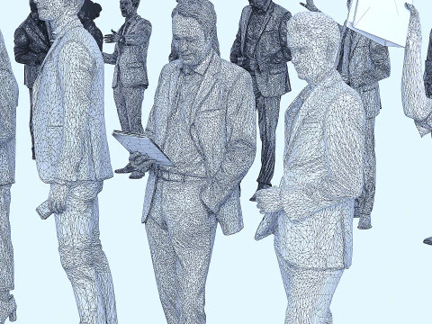 Office workers 30 3D Model