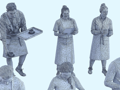 Men in Uniform x20 3D Model