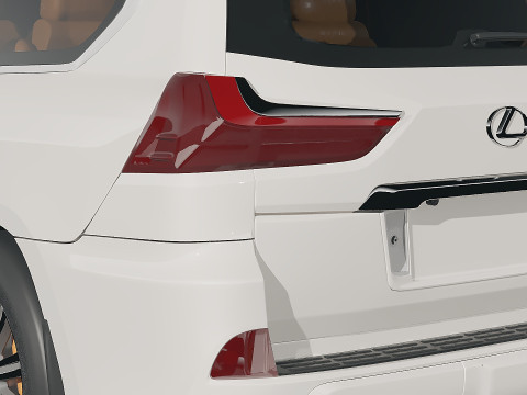 Lexus LX 2016 3D 모델