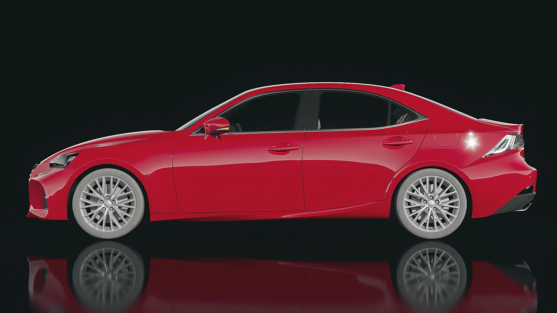 LEXUS IS 300 2017 3D Model .c4d .max .obj .3ds .fbx .stl .blend 