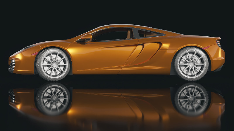 MCLaren MP4-12c 3D 模型 .c4d .max .obj .3ds .fbx .stl .blend 