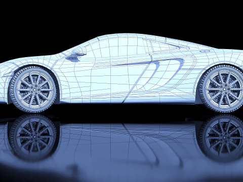 MCLaren MP4-12c 3D 模型