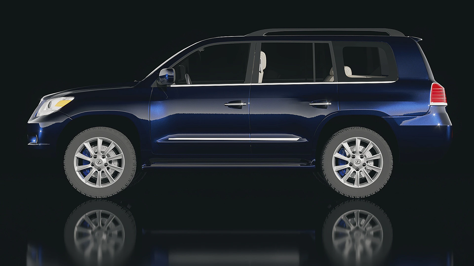 Lexus LX5 2019 3D Model .c4d .max .obj .3ds .fbx .stl .blend