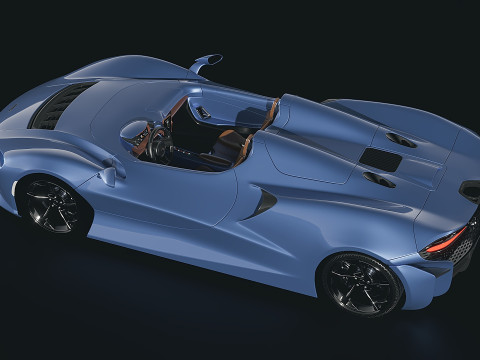McLaren Elva Sport Hypercar Modelo 3D