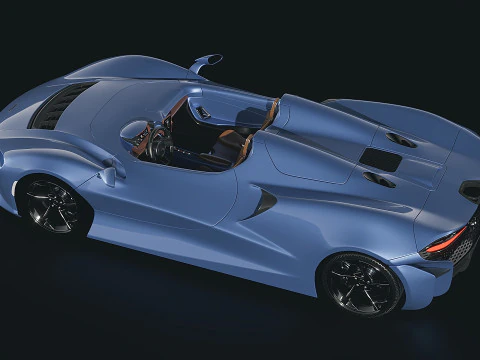 McLaren Elva Sport Hypercar 3D Model