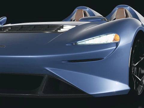 McLaren Elva Sport Hypercar 3D Model