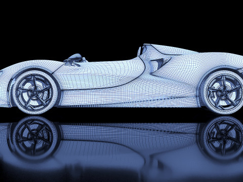 McLaren Elva Sport Hypercar Modelo 3D