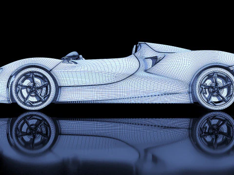 McLaren Elva Sport Hypercar 3D Model
