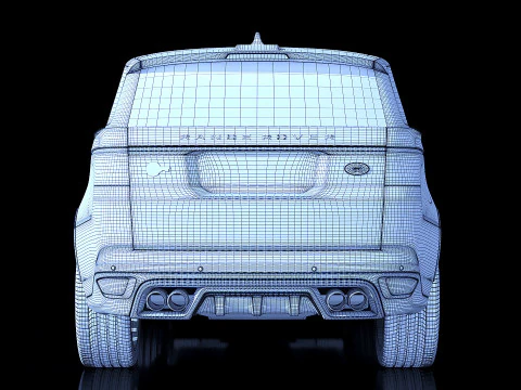 Range Rover Sport SVR 2015 3D Model