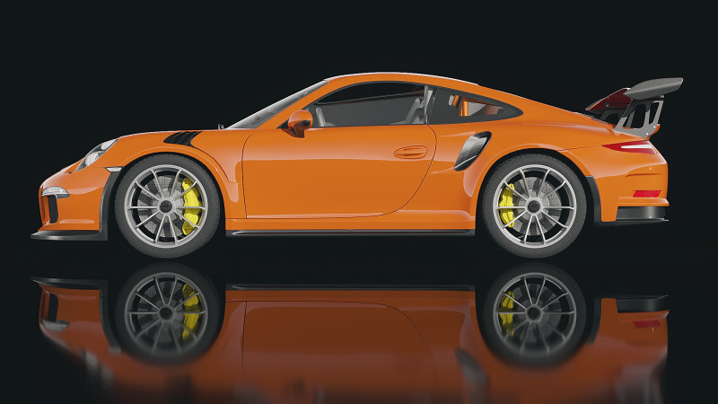 Porsche 911 GT3RS 2016 3D Модель .c4d .max .obj .3ds .fbx .stl .blend 