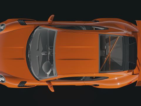 Porsche 911 GT3RS 2016 3D Модель