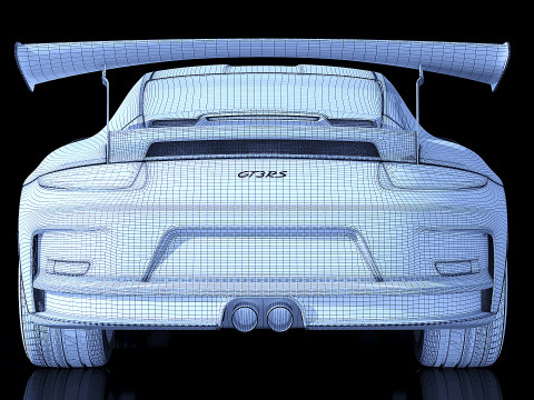 Porsche 911 GT3RS 2016 3D Модель