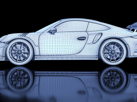 Porsche 911 GT3RS 2016 3D Модель