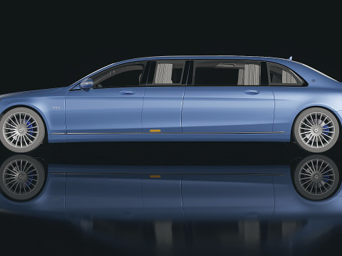 Luxury car S650 Pullman Maybach 2020 3D मॉडल