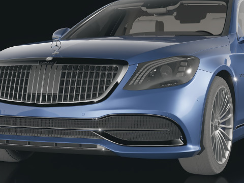 Luxury car S650 Pullman Maybach 2020 3D Модель