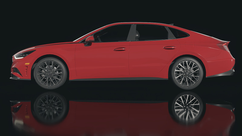 Hyundai Sonata 2021 3D-Modell .c4d .max .obj .3ds .fbx .stl .blend