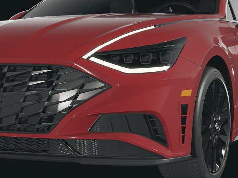 Hyundai Sonata 2021 3D-Modell