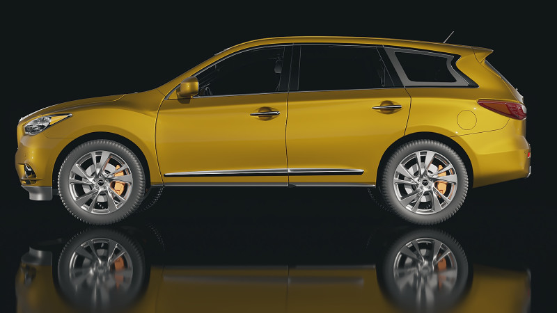 Infiniti JX 2013 3D Model .c4d .max .obj .3ds .fbx .stl .blend
