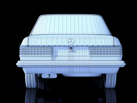 Mercedes Benz W123 3D 模型