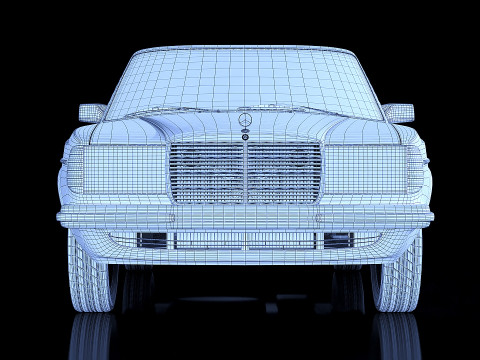 Mercedes Benz W123 3D 模型