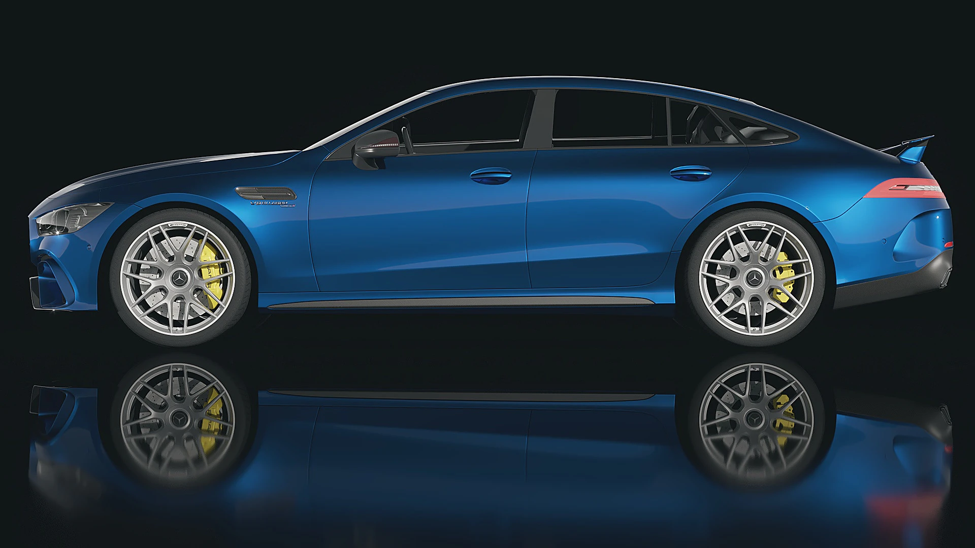 Mercedes AMG GT 63 S 3D Model .c4d .max .obj .3ds .fbx .stl .blend 